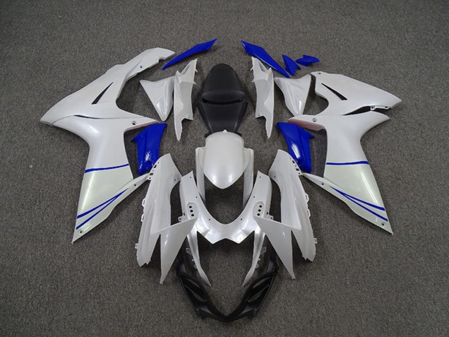 Venta Carenados Moto Suzuki GSXR 600 / GSXR 750 2011-2024 - Blanco Perla Azul Oscuro