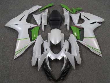 Venta Carenados Moto Suzuki GSXR 600 / GSXR 750 2011-2024 - Blanco Perla Verde