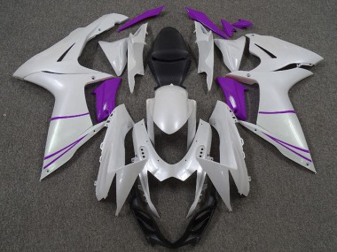 Venta Carenados Moto Suzuki GSXR 600 / GSXR 750 2011-2024 - Blanco Perla Púrpura