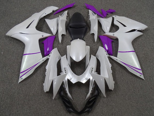 Venta Carenados Moto Suzuki GSXR 600 / GSXR 750 2011-2024 - Blanco Perla Púrpura