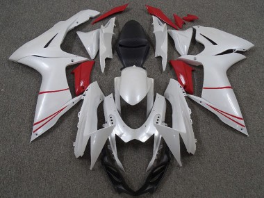 Venta Carenados Moto Suzuki GSXR 600 / GSXR 750 2011-2024 - Blanco Perla Rojo