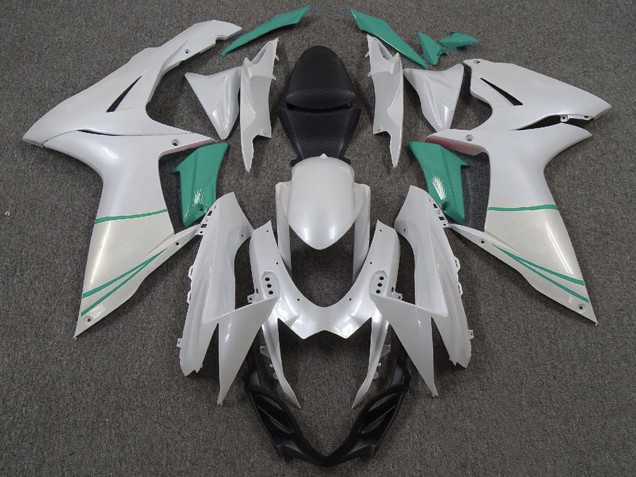 Venta Carenados Moto Suzuki GSXR 600 / GSXR 750 2011-2024 - Blanco Perla T Azul