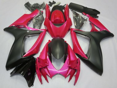 Venta Carenados Moto Suzuki GSXR 600 / GSXR 750 2006-2007 - Rosa Negro Mate