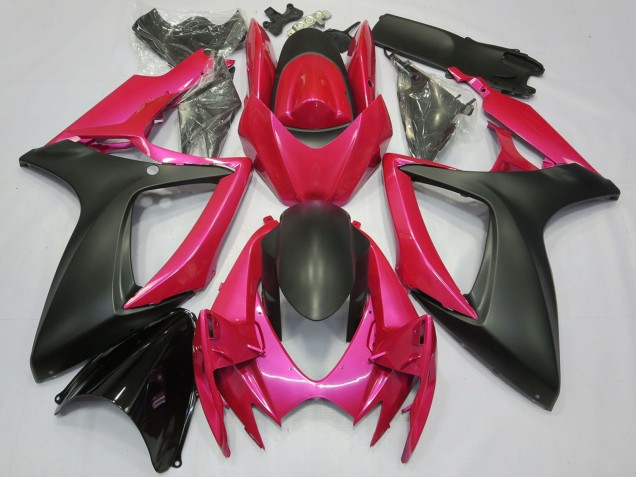 Venta Carenados Moto Suzuki GSXR 600 / GSXR 750 2006-2007 - Rosa Negro Mate