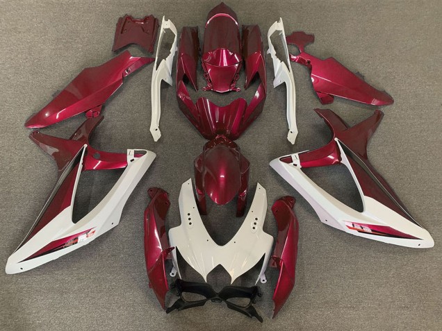 Venta Carenados Moto Suzuki GSXR 600 / GSXR 750 2008-2010 - Blanco Rojo OEM Estilo