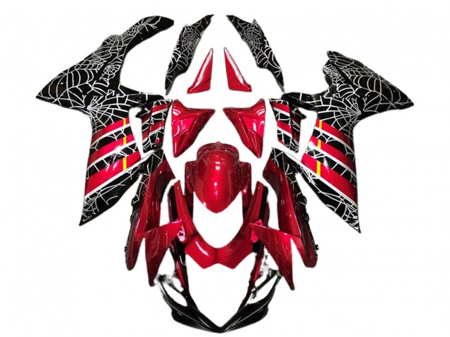 Venta Carenados Moto Suzuki GSXR 600 / GSXR 750 2011-2024 - Rojo Negro Spider