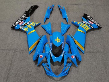 Venta Carenados Moto Suzuki GSXR 600 / GSXR 750 2011-2024 - Azul Amarillo Oro Negro Rizla