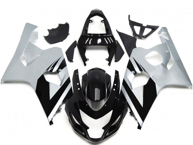 Venta Carenados Moto Suzuki GSXR 600 / GSXR 750 2004-2005 - Blanco Negro Brillante OEM Estilo