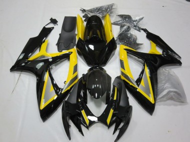 Venta Carenados Moto Suzuki GSXR 600 / GSXR 750 2006-2007 - Amarillo Plata Negro Brillante