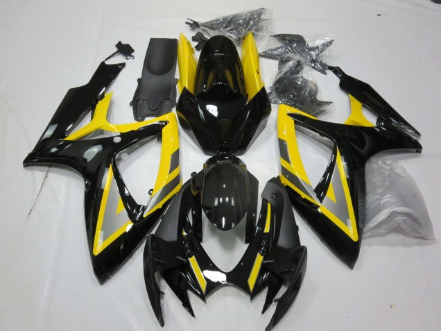 Venta Carenados Moto Suzuki GSXR 600 / GSXR 750 2006-2007 - Amarillo Plata Negro Brillante