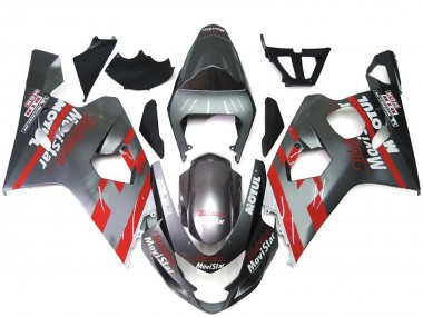Venta Carenados Moto Suzuki GSXR 600 / GSXR 750 2004-2005 - Plata Rojo MoviStar