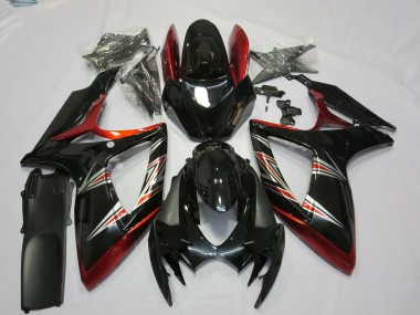 Venta Carenados Moto Suzuki GSXR 600 / GSXR 750 2006-2007 - Rojo Negro Brillante