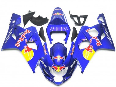 Venta Carenados Moto Suzuki GSXR 600 / GSXR 750 2004-2005 - Azul Amarillo Rojo Bull Estilo
