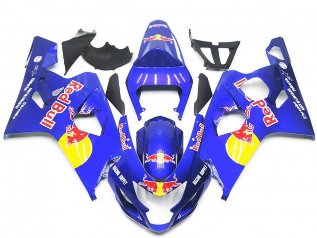 Venta Carenados Moto Suzuki GSXR 600 / GSXR 750 2004-2005 - Azul Amarillo Rojo Bull Estilo