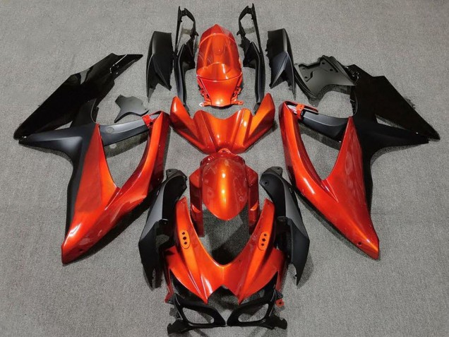 Venta Carenados Moto Suzuki GSXR 600 / GSXR 750 2008-2010 - Naranja Negro Mate