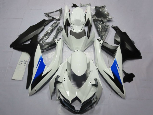 Venta Carenados Moto Suzuki GSXR 600 / GSXR 750 2008-2010 - Blanco Azul Negro Mate