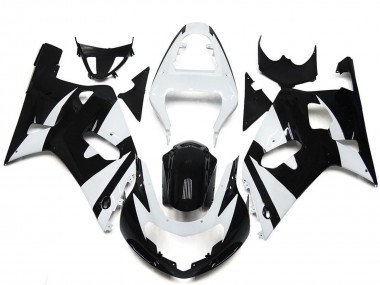 Venta Carenados Moto Suzuki GSXR 600 / GSXR 750 2001-2003 - Blanco Negro Brillante OEM Estilo