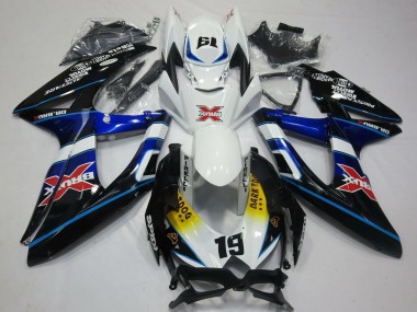Venta Carenados Moto Suzuki GSXR 600 / GSXR 750 2008-2010 - Blanco Azul Negro Amarillo Rojo X Dark Dog 19