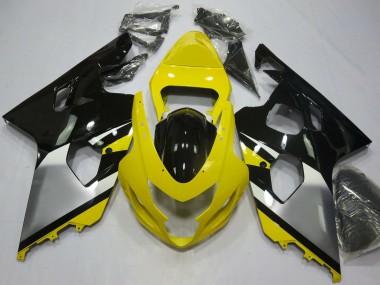 Venta Carenados Moto Suzuki GSXR 600 / GSXR 750 2004-2005 - Amarillo Plata Negro OEM Estilo