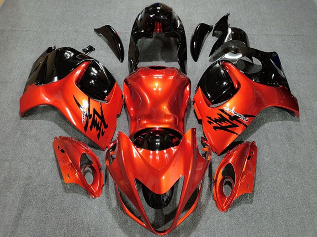 Venta Carenados Moto Suzuki GSXR 1300 2008-2020 - NaranjaCaramelo Negro Brillante