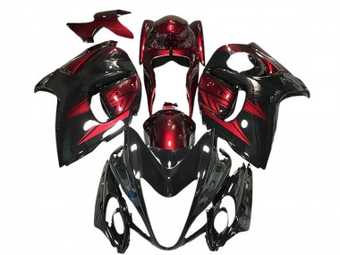 Venta Carenados Moto Suzuki GSXR 1300 2008-2020 - Negro Brillante Rojo Profundo