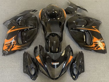 Venta Carenados Moto Suzuki GSXR 1300 2008-2020 - Negro Brillante Naranja