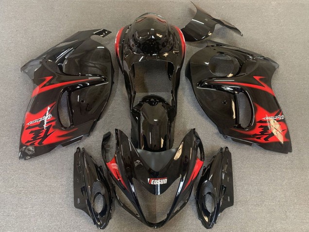 Venta Carenados Moto Suzuki GSXR 1300 2008-2020 - Negro Brillante Rojo Logo