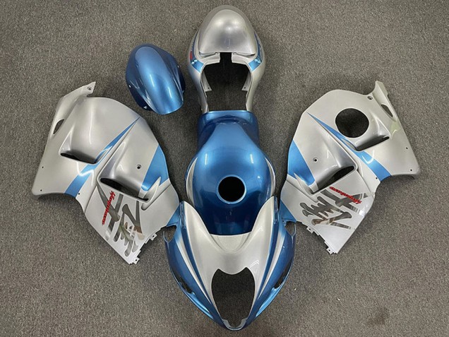 Venta Carenados Moto Suzuki GSXR 1300 1996-2007 - Azul Brillante Claro Plata