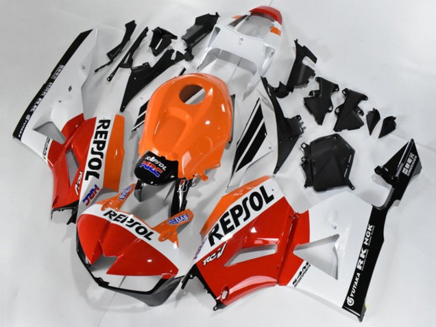 Venta Carenado Moto Honda CBR600RR 2013-2023 - Naranja Blanco Rojo Negro Brillante Repsol