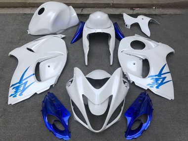 Venta Carenados Moto Suzuki GSXR 1300 2008-2020 - Blanco Brillante Azul