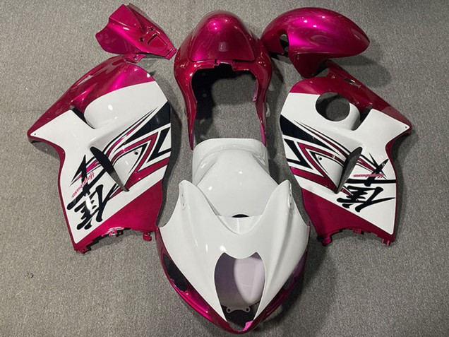 Venta Carenados Moto Suzuki GSXR 1300 1996-2007 - Blanco Brillante Rosa