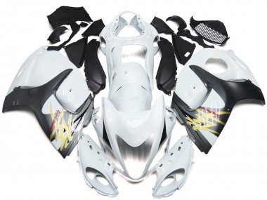 Venta Carenados Moto Suzuki GSXR 1300 2008-2020 - Blanco Brillante Plata Estilo