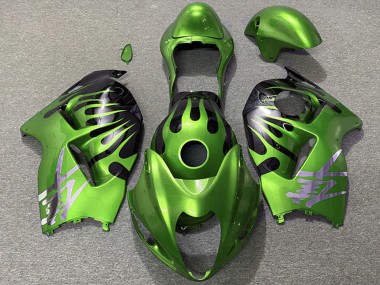 Venta Carenados Moto Suzuki GSXR 1300 1996-2007 - Verde Negro Llama
