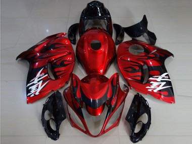 Venta Carenados Moto Suzuki GSXR 1300 2008-2020 - Rojo Negro Llama