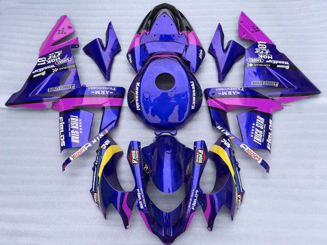 Venta Carenados Moto Kawasaki ZX10R 2004-2005 - Azul Rosa Trick Star