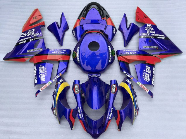Venta Carenados Moto Kawasaki ZX10R 2004-2005 - Azul Rojo Trick Star