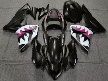 Venta Carenados Moto Kawasaki ZX10R 2004-2005 - Negro Mate Rosa Tiburón