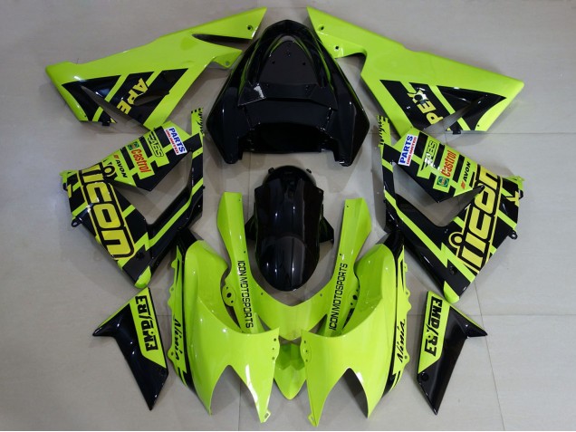 Venta Carenados Moto Kawasaki ZX10R 2004-2005 - Alta Visibilidad Amarillo