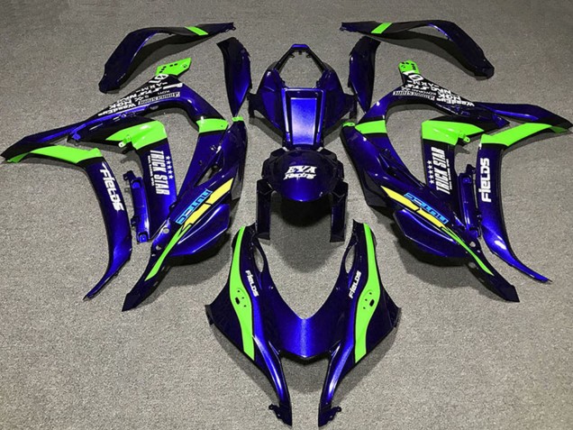 Venta Carenados Moto Kawasaki ZX10R 2016-2020 - Azul Profundo Verde Trick Star EVA Racing
