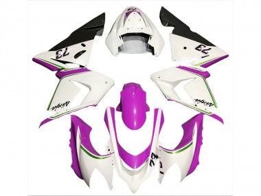 Venta Carenados Moto Kawasaki ZX10R 2004-2005 - Blanco Brillante Rosa