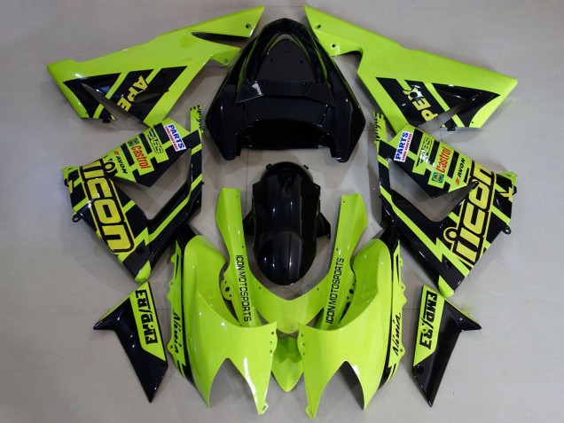 Venta Carenados Moto Kawasaki ZX10R 2004-2005 - Alta Visibilidad Amarillo Negro