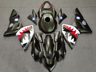 Venta Carenados Moto Kawasaki ZX10R 2004-2005 - Verde Militar Tiburón