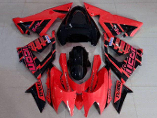 Venta Carenados Moto Kawasaki ZX10R 2004-2005 - Rojo Negro Logo