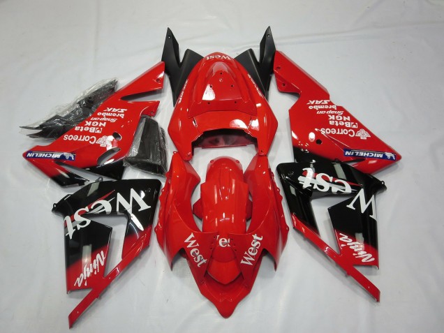 Venta Carenados Moto Kawasaki ZX10R 2004-2005 - Rojo West