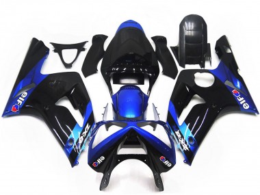 Venta Carenados Moto Kawasaki ZX6R 2003-2004 - Azul Negro Brillante Elf