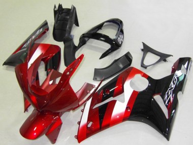 Venta Carenados Moto Kawasaki ZX6R 2003-2004 - Rojo Blanco Negro Brillante