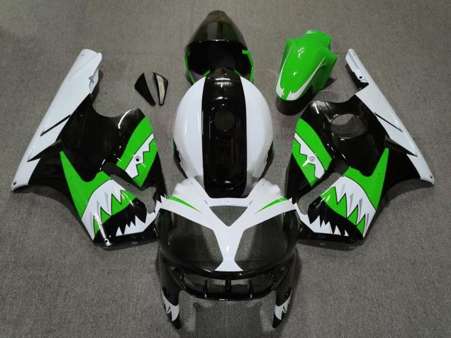 Venta Carenados Moto Kawasaki ZX12R 2002-2006 - Verde Negro Blanco Tiburón
