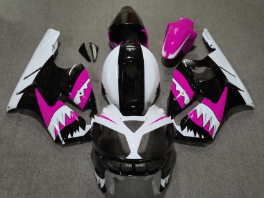 Venta Carenados Moto Kawasaki ZX12R 2002-2006 - Rosa Negro Blanco Tiburón