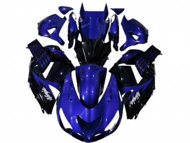 Venta Carenados Moto Kawasaki ZX14R 2006-2011 - Azul Negro Brillante Blanco Ninja