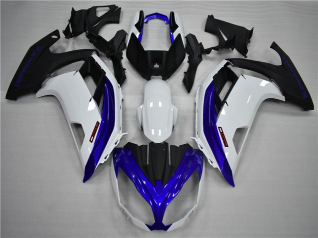 Venta Carenados Moto Kawasaki Ninja 650R 2009-2011 - Blanco Azul Negro Mate